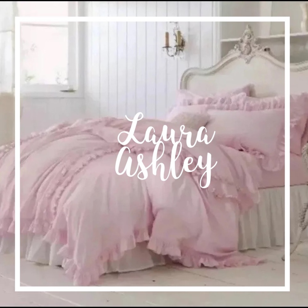 LAURA ASHLEY Shabby Chic Pink Full/queen Duvet